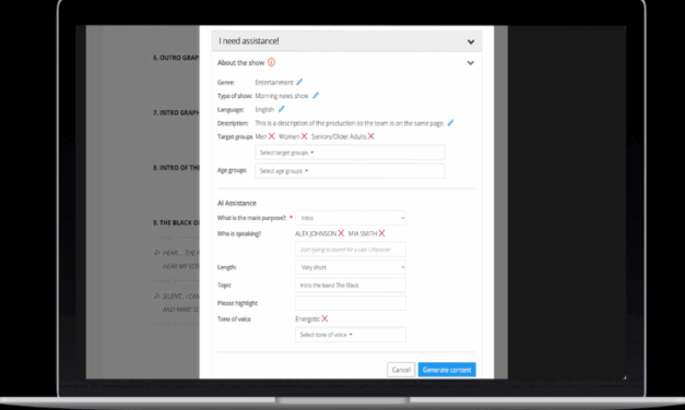 Dramatify Adds AI Assistant to Pioneering Rundown Suite for Multi‑Camera Live, Studio & Remote Productions